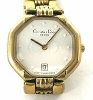 G270-SG3-85◎ Christian Dior クリスチャンディオール 腕時計 48.153 レディース クオーツ 不動 デイト