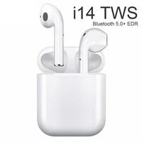 ワイヤレスイヤフォン i14 TWS AirPods型 Bluetooth5.0 充電ケース付き アップル Apple iPhone wifi スマホ イヤフォン 01白