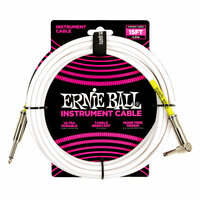 アーニーボール ERNIE BALL 6400 PVC INST 15' SA WH ギターケーブル