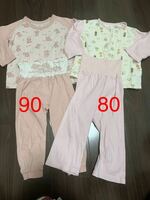 長袖パジャマ 女の子 ２着セットサイズ80-90