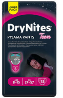 Huggies DryNites おねしょパンツ 女の子用 8～15歳用 27～57kg ジャンボパック 13枚入り 送料無料
