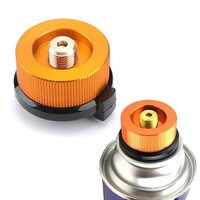 送料無料 ガス 変換アダプター カセットボンベ CB缶からOD缶 ランタン コンロ(3)