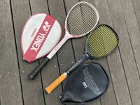 ★激安！！★木製 テニスラケット ソフトテニス ラケット 2本セット ヨネックス　アシックス　レトロ　軟式テニス
