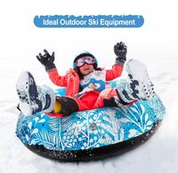 スノーチューブ 120cm スキーサークル スノーボード 子供 大人用 雪そり 大きい 厚手 雪遊び スキーに適用 折りたたみ可能 持ち運びが簡単