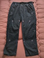 XLARGE エクストララージ PEACE AND FLOWER PANTS ズボン パンツ フローラル 花柄 ブラック XL 刺繍