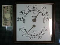□ 湿度計・温度計　壁掛けタイプ アナログ TANITA