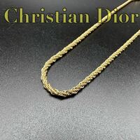 Christian Dior ディオール ゴールド ネックレス 喜平 チェーン メンズ レディース アクセサリー 49