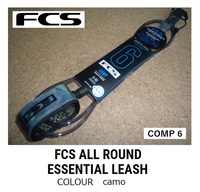 送料無料　FCS COMP Leash 6ft　CAMO