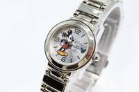 【W139-36】動作品 電池交換済 DISNEY ミッキーマウス 腕時計 TA155 レディース【送料全国一律185円】