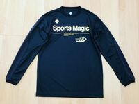 【美品】デサント Sports Magic★ドライTシャツ★紺★M
