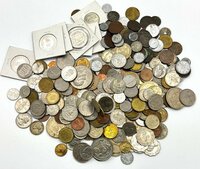 A)海外貨幣 硬貨 いろいろ まとめて 約1500g 1.5kg コレクター放出 中古