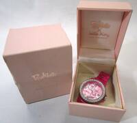 ○ Pink latte ピンクラテ×ハローキティ コラボ 腕時計 サンリオ 動作未確認 ジャンク ○K04-0416
