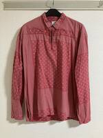 visvim tunic shirt 赤 size 2 長袖シャツ 0114105011027 水玉