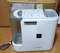 (1円出品)SHARP シャープ 加熱気化式加湿器 HV-A50-W 2011年製 ホワイト 高濃度プラズマクラスター 外箱付