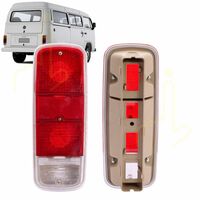 リア ライト テールライト アセンブリー ASSY ペア ２個セット レンズ色 レッド 赤 透明 クリア コンビ T2 バス 用 72年~ 79年 2009年まで