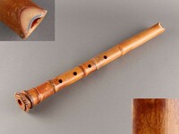 【K】和楽器 時代 竹製 都山流 在銘 銀巻 尺八 うぶだし品 e614