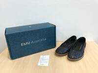 《6691》EMU エミュ― オーストラリア Lymwood W11478 ブラック UK3 22㎝ 箱付