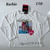 Barbie 長袖　Ｔシャツ　１１０　グラフィック　新品　バービー 人形　プリント　子供服　ベビー　キッズ