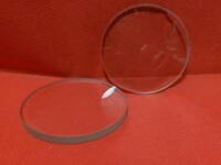 未使用品　ガラス製　文鎮　ペーパーウエイト　円形　丸型　２個セット