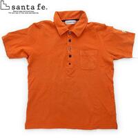 【中古美品】Santa fe サンタフェ 半袖ポロシャツ サイズ：48 オレンジ 綿100％