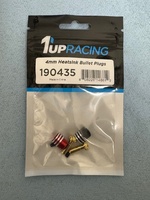 送料無料★1up Racing Heatsink Bullet Plugs - 4mm・新品