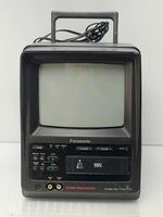 ZDP Panasonic パナソニック AG-8CR ポータブル VHS ビデオテレビ ブラウン管 当時物 ※通電OK 