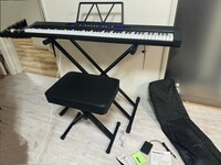 即納　未使用品　楽器 鍵盤楽器　ピアノTOMOI 88鍵 キーボード 電子ピアノ トモイ　椅子付き　送料2500円 東京池袋