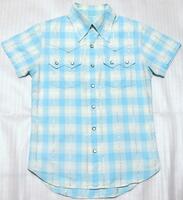 □T.M.T. Big Holiday シルバー糸刺繍 Westan Shirt S/S 新同極美品
