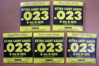 【エレキギター弦】YAMAHA　Electric Guitar Strings　EXTRA LIGHT GAUGE .023　D-4rd H-1074５本 ：ヤマハ　エレキ　4弦５本