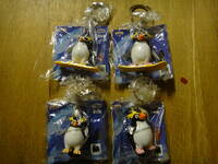 未使用 ４種 イワトビペンギン フィギュア キーホルダー バンプレスト プライズ