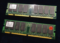 パソコン部品 SDRAM メモリ SAMSUNG PC133U-333-542 ジャンク品 2枚セットで