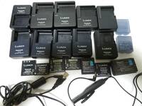 １円 パナソニック 充電器 充電池 まとめて LUMIX BCB7, BCG10, BCF10,BCD10, DMV-RS1, BL14,DE-A11,A91,A93, A75,A59 現状品 カメラ 匿名 