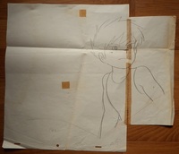 宮崎駿監督アニメ「未来少年コナン」　キリッとした超カッコいいコナン・44◇とても珍しい超大判手描き原画です