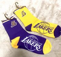 Lakers ソックス 正規品 ロサンゼルス 新品未使用 2枚組 靴下 男女兼用