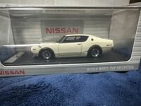 日産純正　希少　Nissan Skyline 2000 GT-R (KPGC110 White)イグニッションモデル 絶版 ミニカー IG-MODEL ignition model ケンメリ