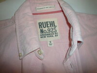 1円～　RUEHL 925 ボタンダウンシャツ ピンク S ルール 925 ruehl アバクロ