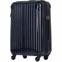 【訳あり品】 スーツケース 大型 軽量 キャリーバッグ 旅行 おしゃれ TY001 ネイビー ファスナータイプ Lサイズ TSA (W）[008]