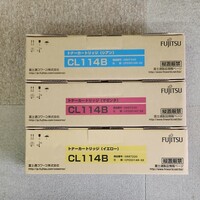 FUJITSU 富士通コワーコ XL-C8300用 純正 トナーカートリッジ CL114B イエロー マゼンタ シアン ３色セット