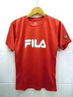 未使用☆FILA/フィラ☆キッズ ロゴ 半袖 Tシャツ XL 赤 レッド タグ付き 新品 美品
