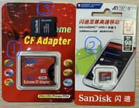 CFカード 32GBセット　microSDカード 変換アダプタ