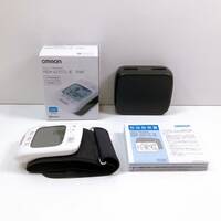 119【中古】OMRON オムロン 手首式血圧計 HEM-6231T2-JE 血圧確認機能 ホワイト 説明書 専用ケース 箱付き 動作確認確認済み 現状品