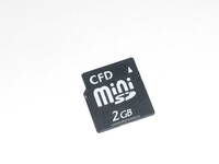 動作保証！CFD miniSDカード 2GB
