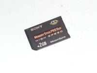 動作保証！SONY Memory Stick PRO Duo HIGH SPEED 2GB