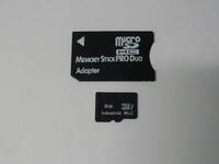 動作保証！メモリースティック PRO Duo 8GB microSDHC 8GB + 変換アダプター ③