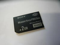 動作保証！SONY Memory Stick PRO Duo 2GB MAGICGATE MARK2