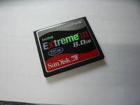 動作保証！SanDisk ExtremeⅢ CFカード 8GB 