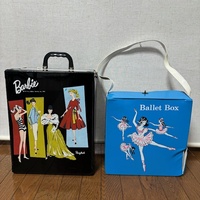 ★ Barbie Doll Case 1961年製+Ballet Box　2個セット バービー人形 ビンテージ ドールケース トランク 洋服 収納ケース