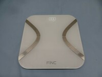 ■FiNC CS20E-mini 体組成計 ホワイト フィンク 体重計 0～150kg 電池付き 動作品 93694■！！