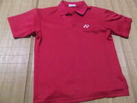 まとめて即決！美品　ヨネックスYONEX製　赤　速乾　半袖　ポロシャツ　ゴルフ　テニス