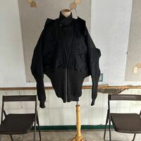 美品・ヴィヴィアン・ウェストウッド・ワールズ　エンドの黒のモード感のあるおしゃれなＭＡー１　ボンバージャケット ブルゾン